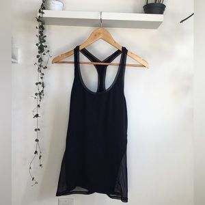 Sporty, Stylish Lululemon Tank. Beautiful Mesh Details with Mesh, Rushed Back.